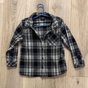Little Bipsy flannel button up shirt